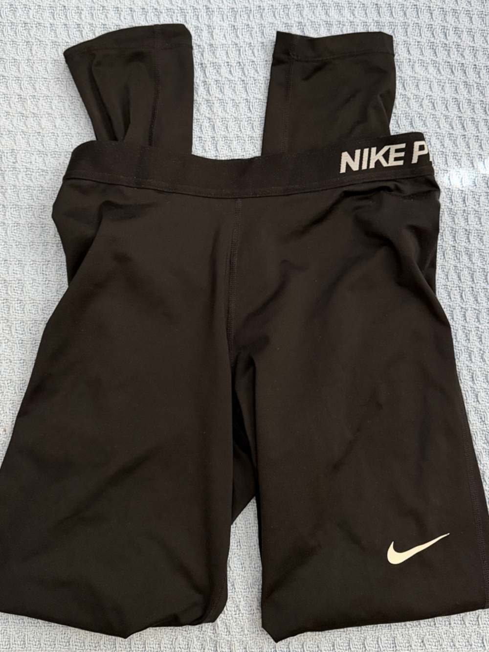 Nike Black Women’s Performance Tights with White Swoosh
